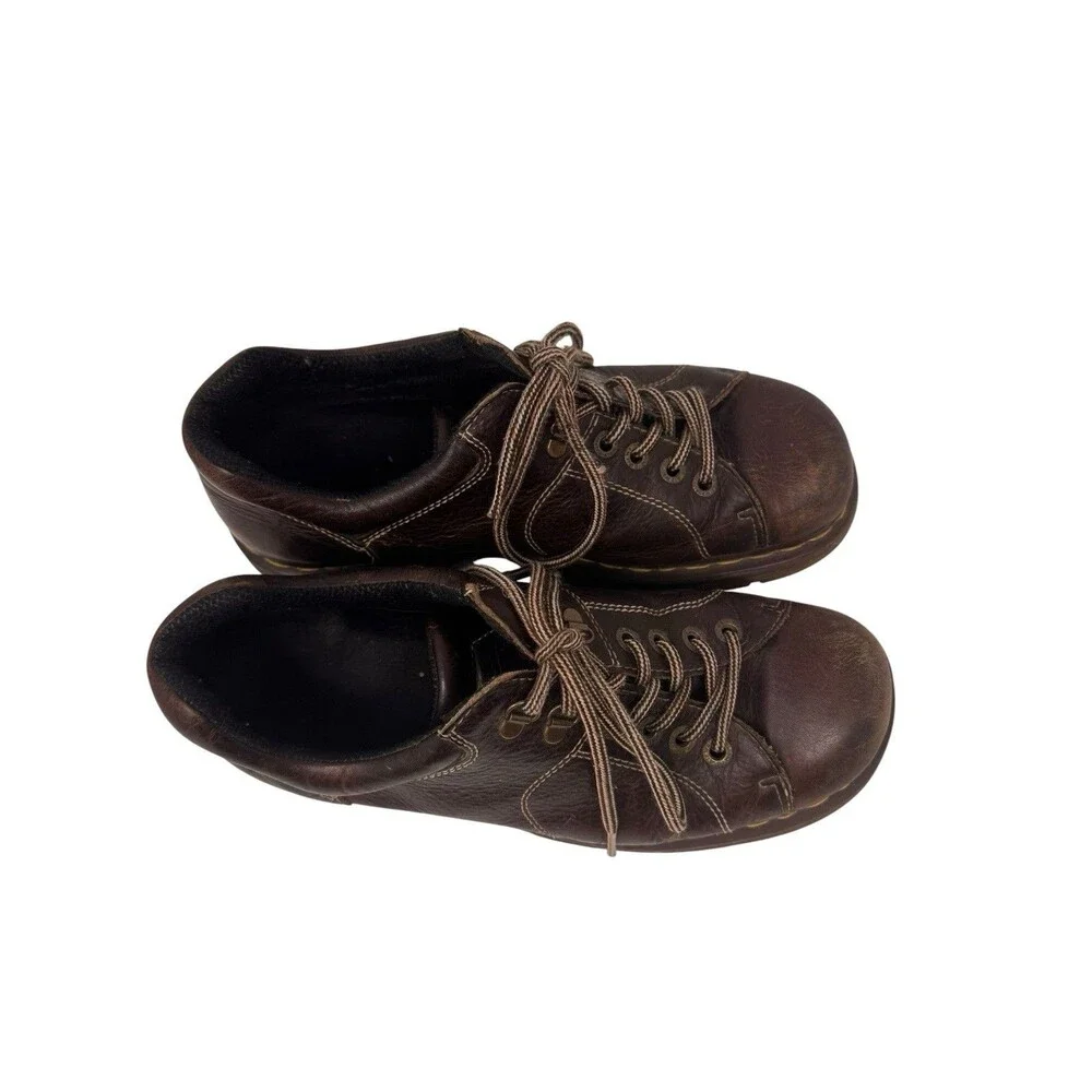 Dr Martens 6 Eye Chunky Oxford Brown Leather 12312 Shoes Doc Mens 12 Y2K 90s